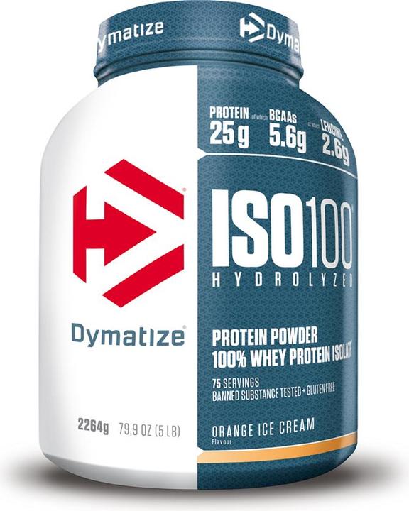 Produktbild Dymatize ISO 100 Hydrolyzed (Orange Ice Cream, 1 Stk., 2264 g)