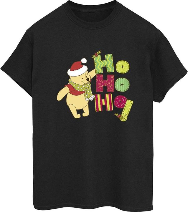 Disney Winnie The Pooh Ho Ho Ho Scarf TShirt (4XL)
