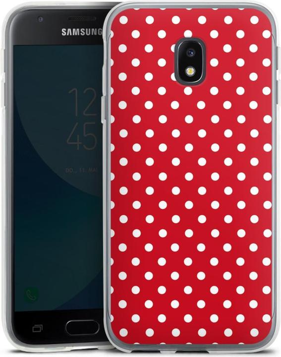 Produktbild DeinDesign Silikon Hülle für Samsung Galaxy J3 (2017) Handyhülle Case Smartphone Schutzhülle Polka Dots (Samsung Galaxy J3 (2017))