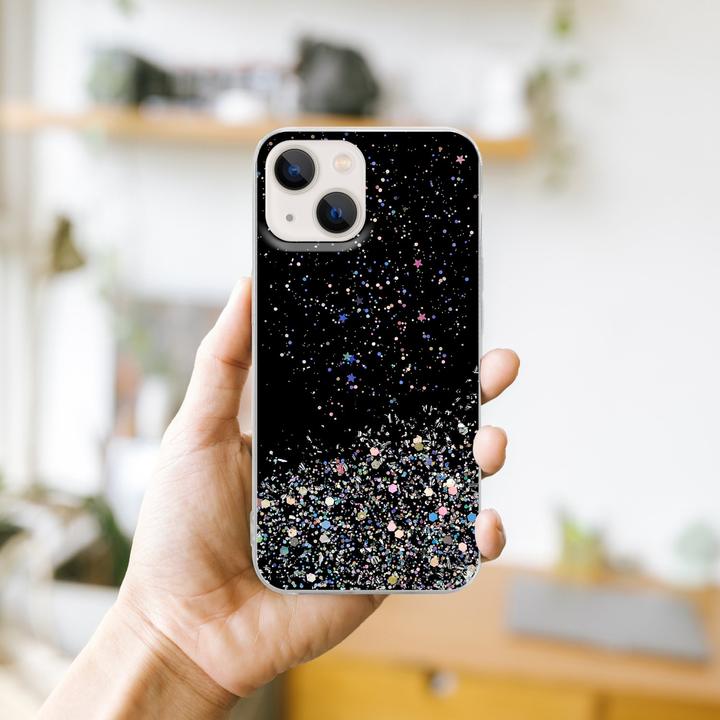 Actual product image Cadorabo Case for Apple iPhone 14 in TPU sparkling glitter style (Apple iPhone 14)