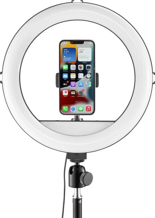 Produktbild Hama SpotLight Steady 120 III", Ringlicht-Stativ für Handy, 12 (Ringleuchte)