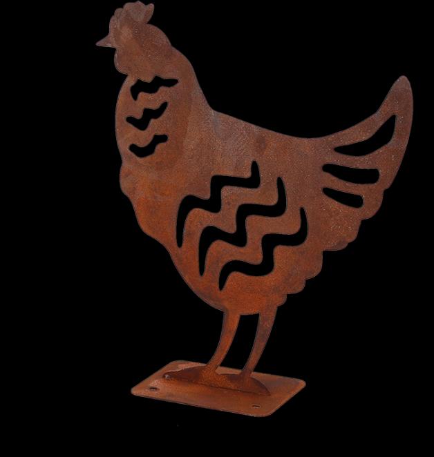 Actual product image Esschert Design Decorative figurine chicken rust brown