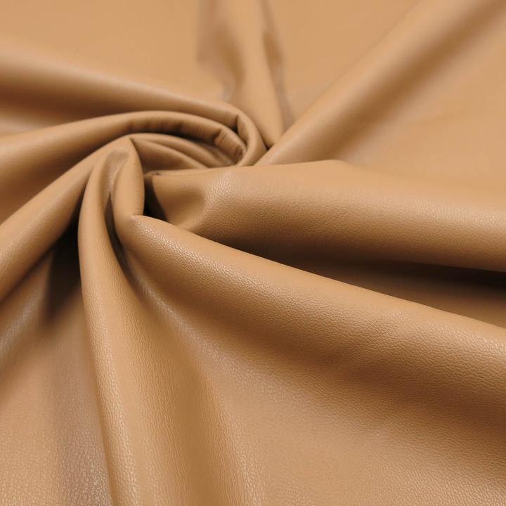 Actual product image Stoffrestposten Imitation leather - Camel - Minimum order quantity: 1 metre