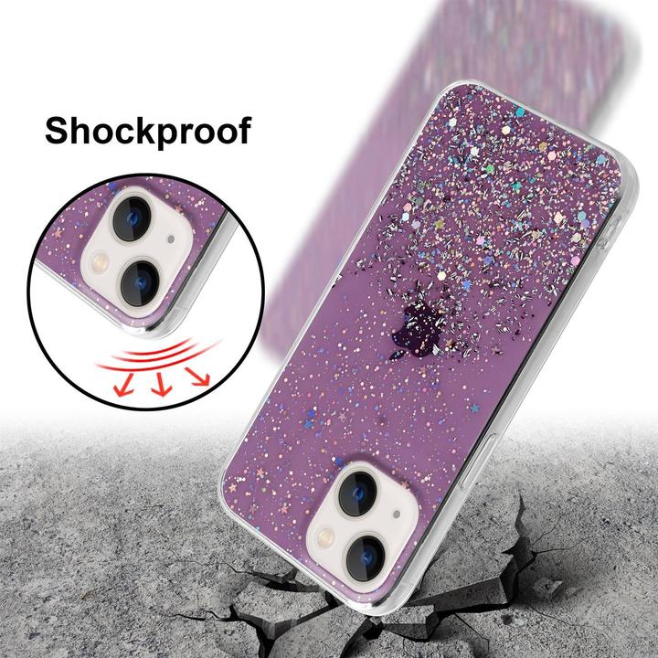 Image du produit Cadorabo Couverture TPU paillettes scintillantes (Apple iPhone 13)
