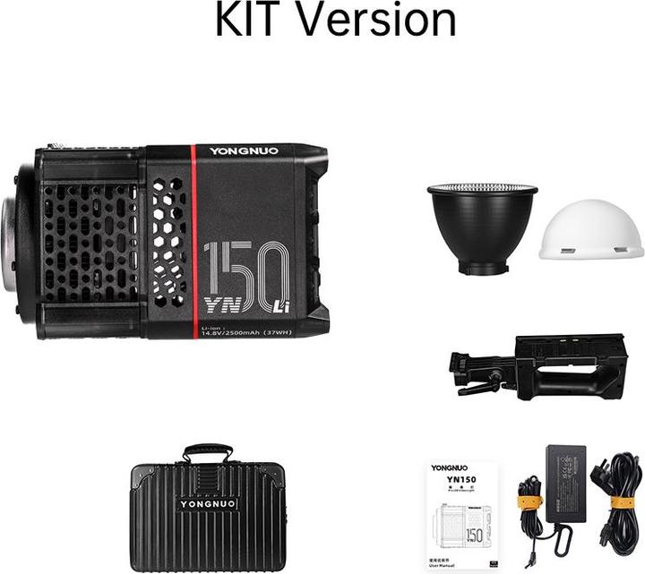 Actual product image Yongnuo YN150Li KIT 3200K-5600K EU LED Video Light (Video light)