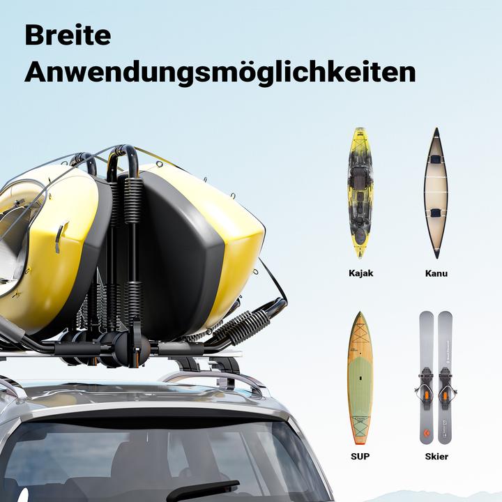Produktbild Wiltec Kajakhalter Dachträger 2 Stk. Bootsträger Kanuhalter Kajakträger Kajak Boot