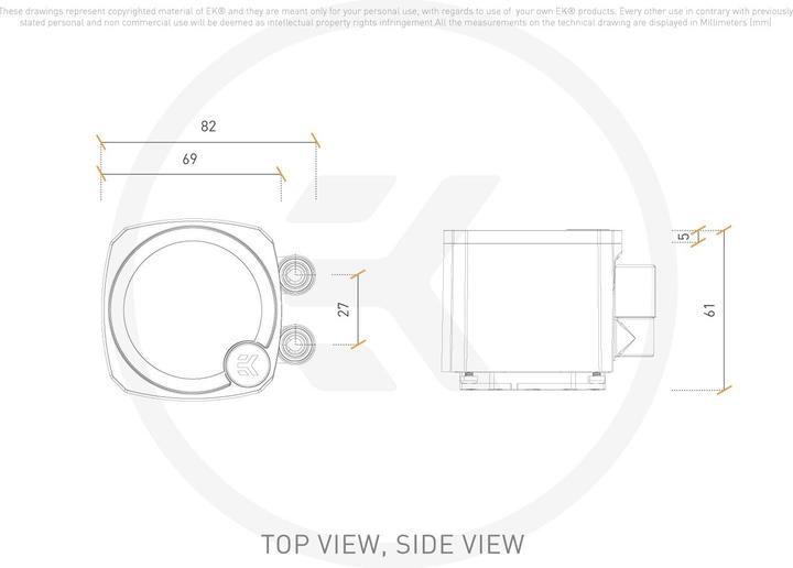 Actual product image EKWB EK-Nucleus AIO CR360 Dark complete water cooling system