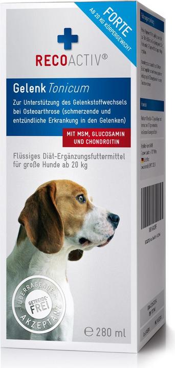 Immagine prodotto Recoactiv Integratore alimentare per cani Joint Forte Tonic, 1 x 280 ml (Senior, Adulto, 1 pz., 280 g)