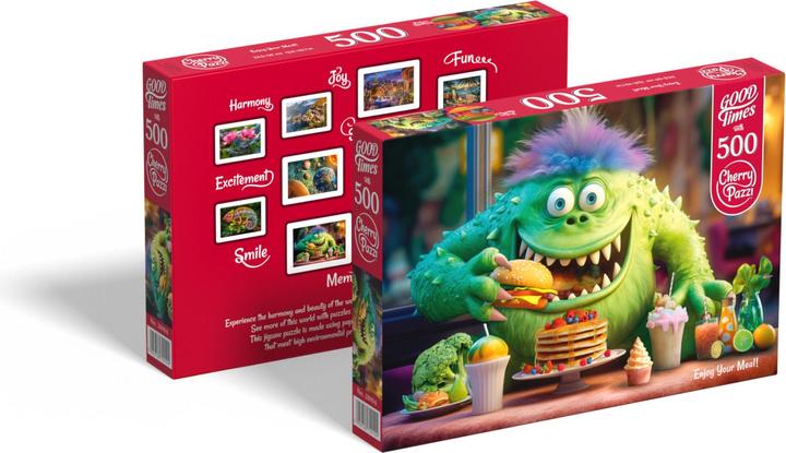 Actual product image Cherry Pazzi Puzzle 500 pieces - Enjoy Your Meal! (500 pieces)