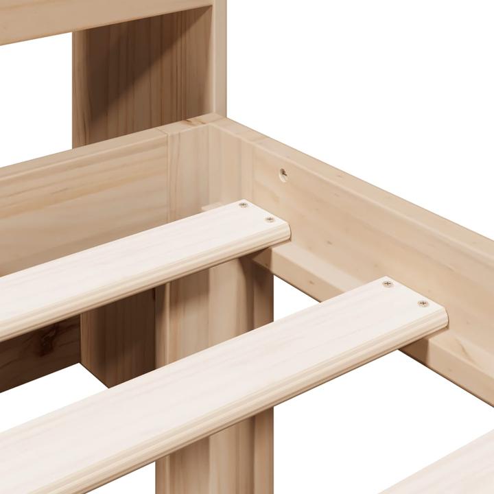 Produktbild VidaXL Massivholzbett Holzbett Bett Einzelbett Bettgestell 90x200cm Kiefernholz (90 x 200 cm)