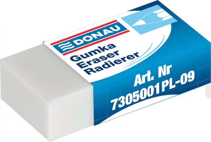 Produktbild Donau Universalradierer, 41x21x11mm, aufhängung, weiss
