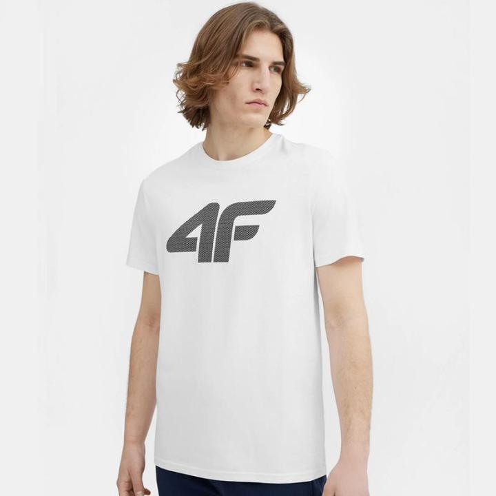 Actual product image 4F T-Shirt WHITE XXL Printed T-Shirt for Men (XXL)