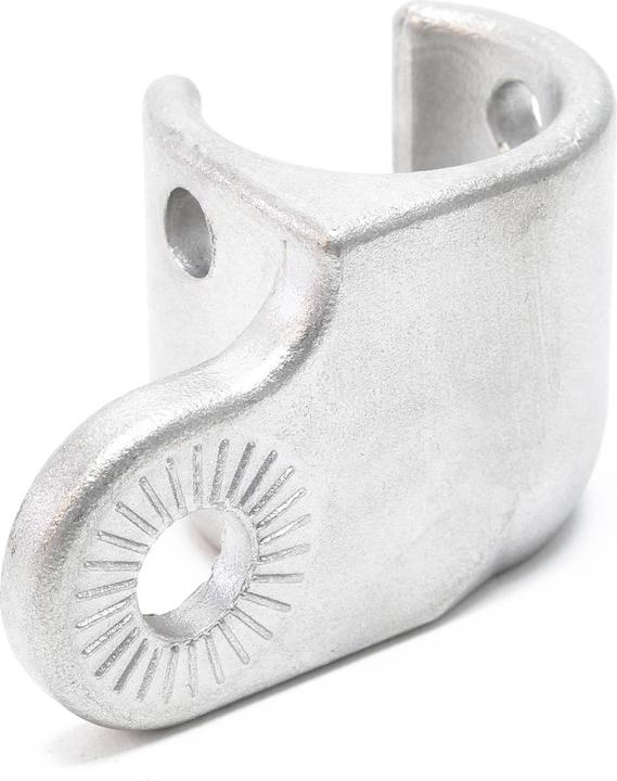 Actual product image Wiltec Axle Mounted Trailer Hitch For Bicycles in Silver Made of High Quality Material