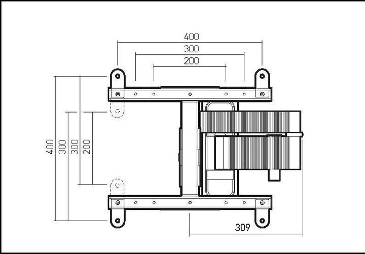 Produktbild Erard EXO 400 TW3 (Wand, 55", 25 kg)