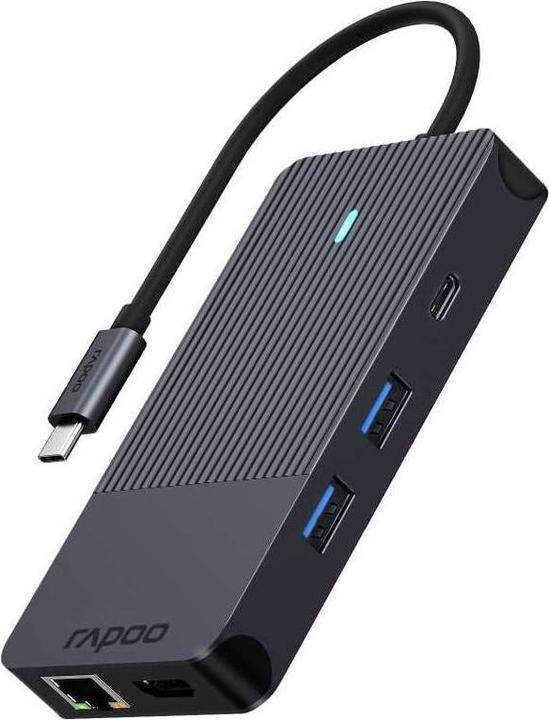 Rapoo USB-C Multiport Adapter 10-in (USB-C, 1 Ports)