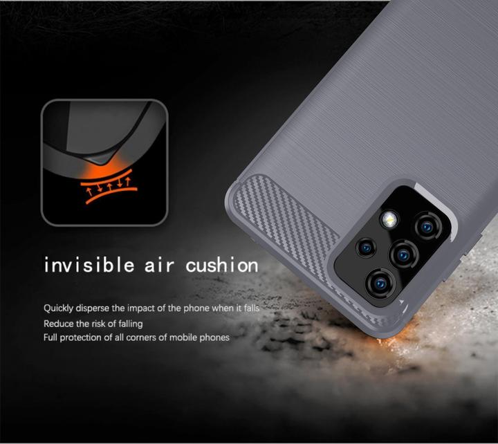 Image du produit Cadorabo TPU Ultra Slim carbon edelstahl Combi Cover (Samsung Galaxy A72 5G)