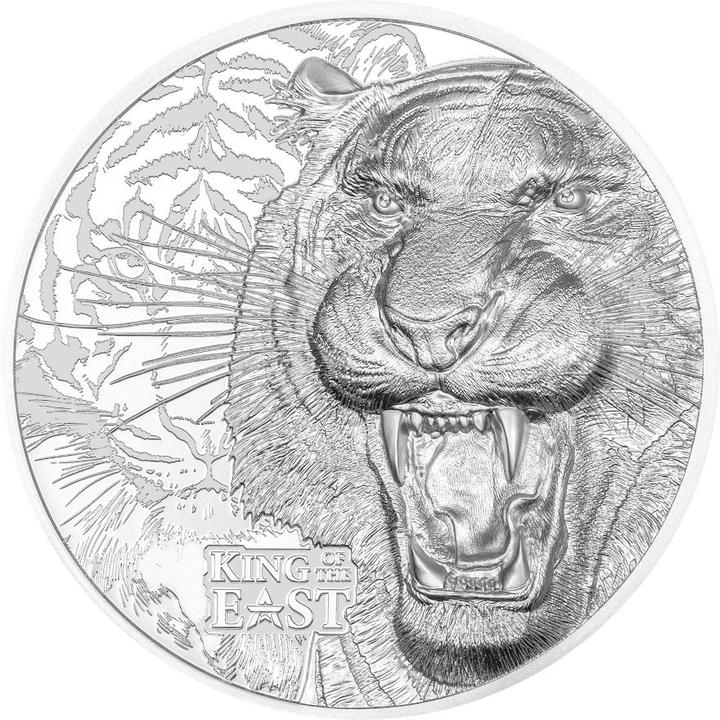 Actual product image CIT Coin Invest Silber King of the East - Tiger 3 oz PP - Ultra High Relief (1.00, 2025)