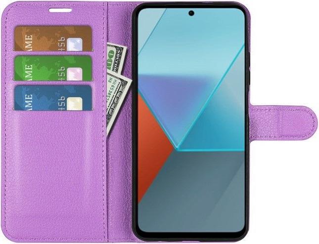 Produktbild MU Classic Litchi Leder Bookcover Series (Xiaomi Redmi Note 13 Pro 5G)