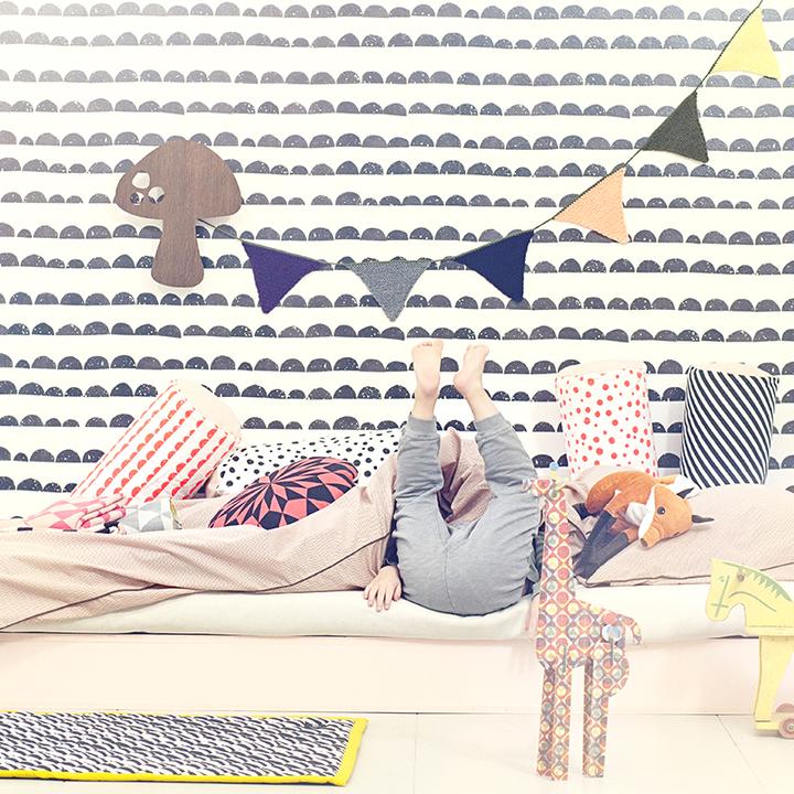 Actual product image Ferm Living Half Moon Wallpaper (53 x 1000 cm)