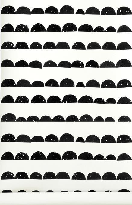 Actual product image Ferm Living Half Moon Wallpaper (53 x 1000 cm)