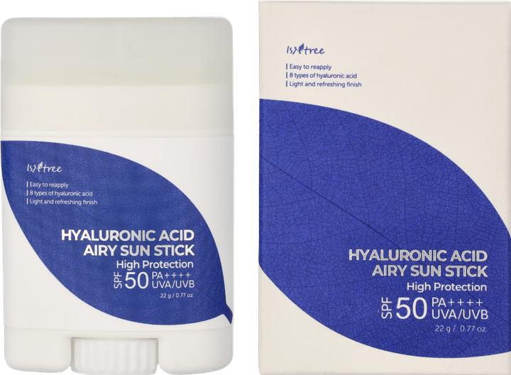 Immagine prodotto Isntree Hyaluronic Acid Airy Sun Stick (Stick solare, SPF 50, 22 ml, 22 g)
