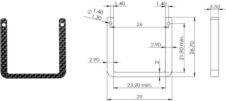 Image du produit Mks HV6120 Digital Servo pour F5J, F3K...... y compris cadre de servo en carbone