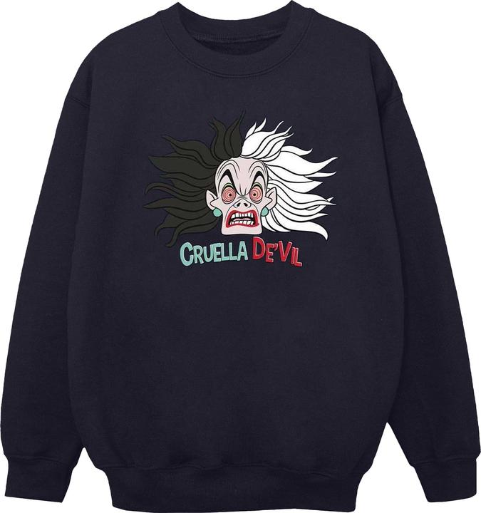 Disney 101 Dalmatians Cruella De Vil Crazy Mum Sweatshirt Mädchen (140, 146)