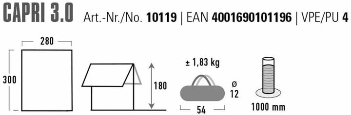 Produktbild High Peak Capri (300 x 280 cm)