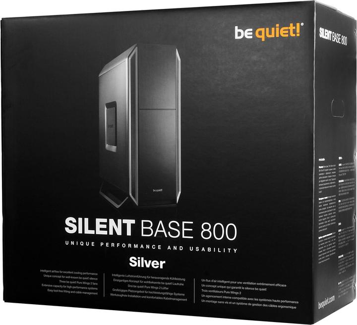 Produktbild be quiet! Silent Base 800 Silver (ATX, mATX, Mini-ITX)