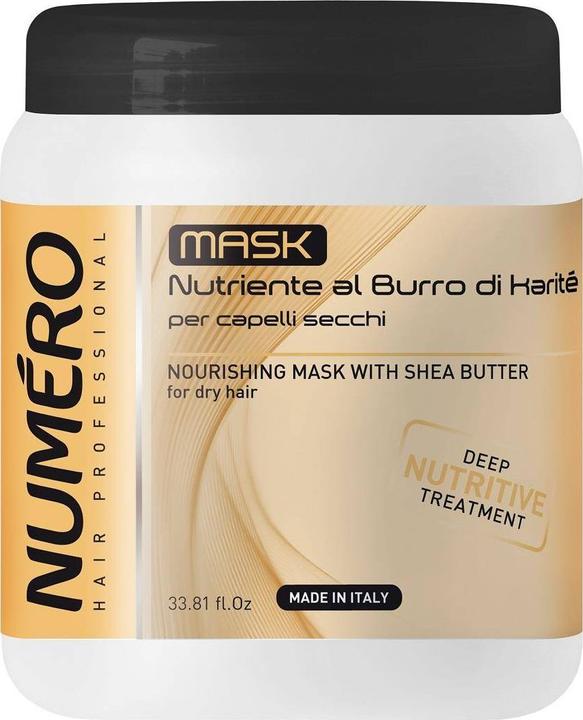 Actual product image NUMERO Nourishing Mask With Shea Butter odżywiająca maska z masłem shea 1000ml (1000 ml)