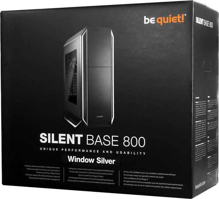 Actual product image be quiet! Silent Base 800 Window (ATX, mATX, Mini-ITX)