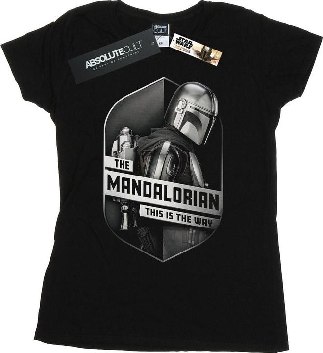 Star Wars The Mandalorian This Way Mando Shield TShirt (XL)