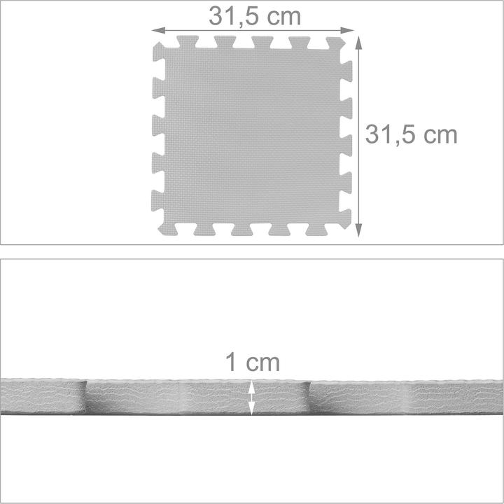 Actual product image Relaxdays Puzzle mat (31.5 x 31.5 x 1 cm)