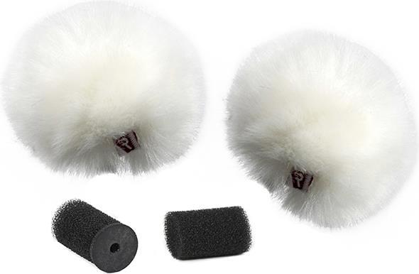 Actual product image Rycote White Lavalier Windjammer pair (Skins)