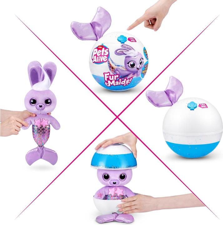 Produktbild Zuru PETS ALIVE-FURMAIDS-PLUSH,S1,SHRINK WRAP,6PC (30 cm)