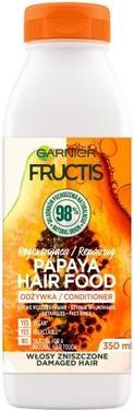 Actual product image Garnier Fructis Papaya Hair Food Conditioner regenerating conditioner for damaged hair 350ml (350 ml)