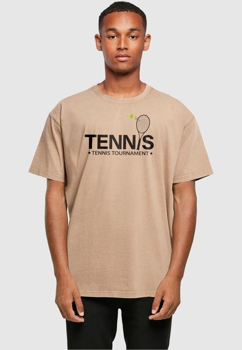 Actual product image Merchcode Tennis Racket Acid Washed Oversized Tee - 113027 (XL)