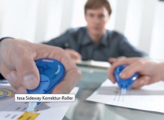 Actual product image tesa Correction roller sideways