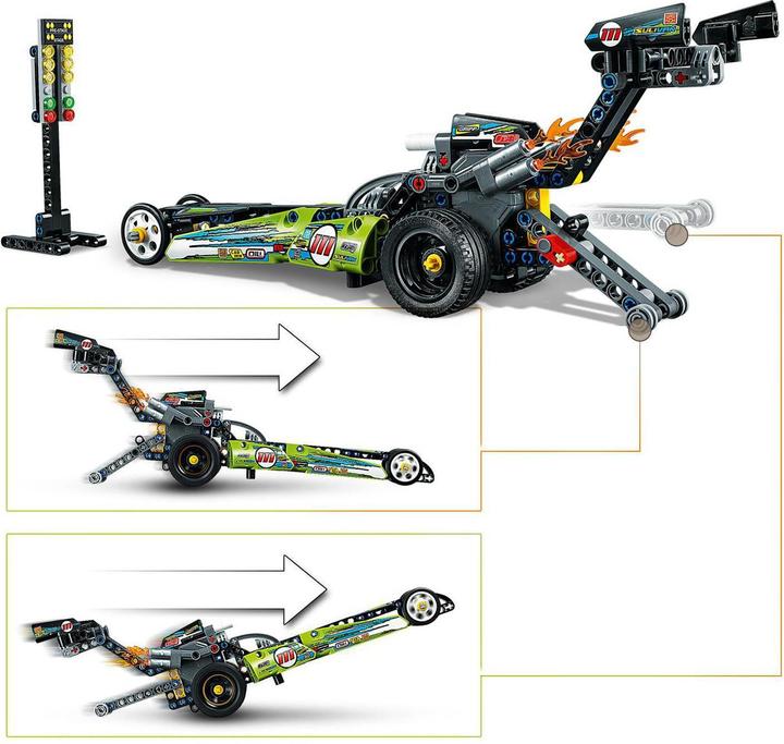 Produktbild LEGO Dragster Rennauto (42103, LEGO Technic)