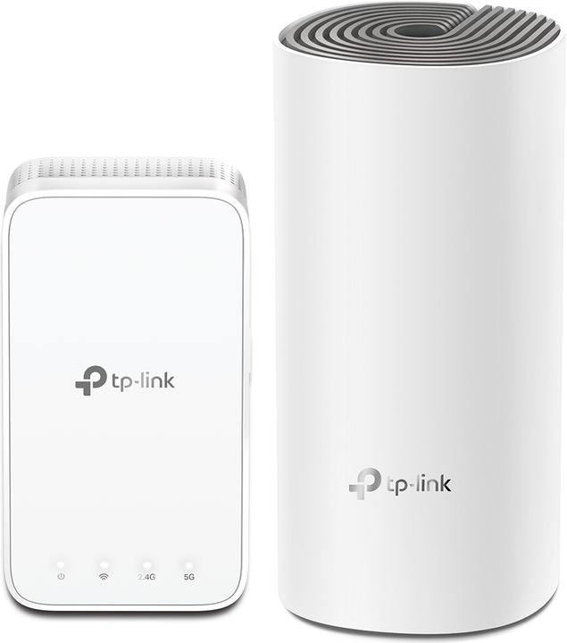 TP-Link Deco E3 WLAN Mesh (AC1200) mit Wand-Plug-Extender 2er Set