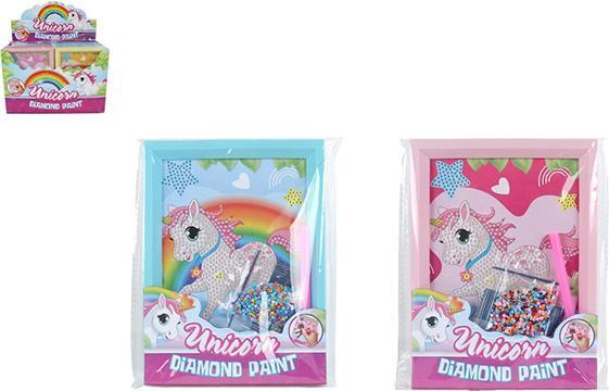 Actual product image Sombo Einhorn-Diamantmalerei Einhörner mit Bilderrahmen
