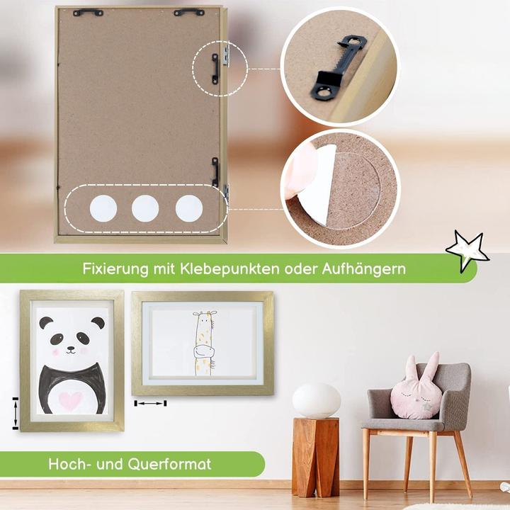Produktbild Hermex Bilderrahmen Flip Fotorahmen A4 Kunstrahmen Bildhalter Wandrahmen (A4)