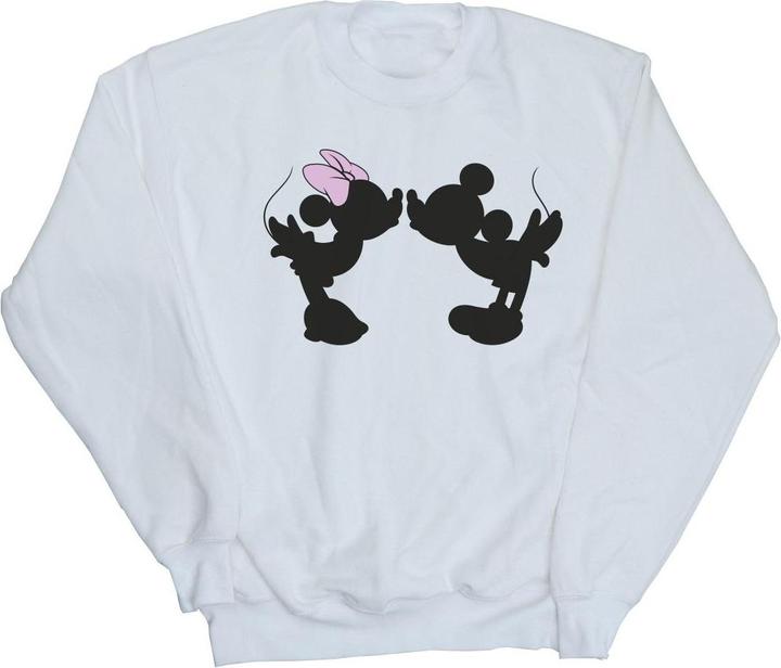 Disney Mickey Minnie Kiss Silhouette Sweatshirt Jungen