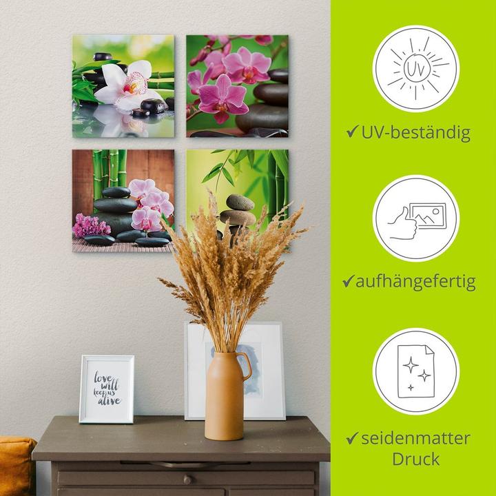 Produktbild Artland Spa Bambus Zweige Zen Steine K3ED (40x40 cm)