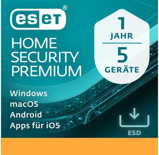 ESET HOME Security Premium ESD, full version, 5 users, 1 (5 Devices, 12 months)