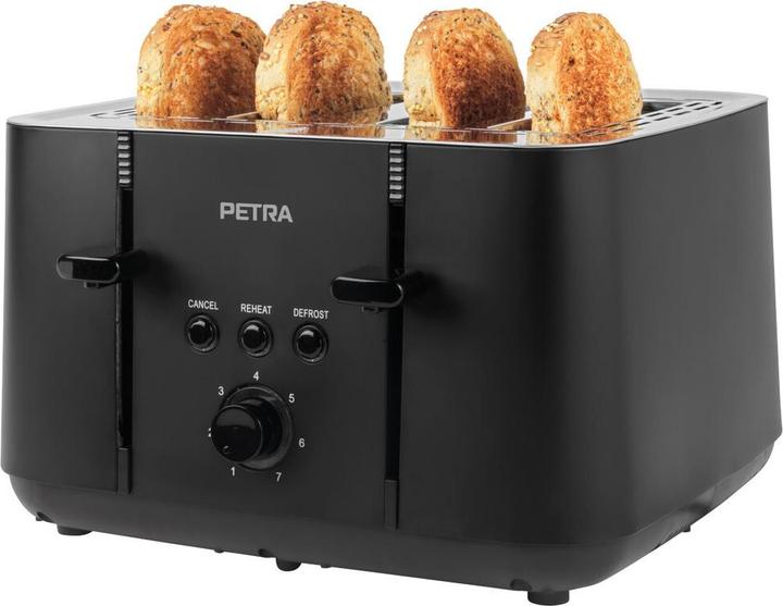 Productafbeelding Petra PT5565MBLKVDE Broodrooster met 4 sneetjes