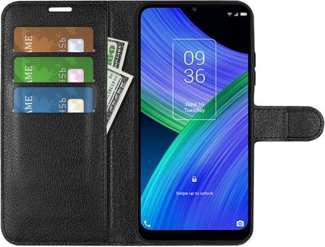 Produktbild MU Classic Litchi Leder Bookcover Series (TCL 20 Pro 5G)