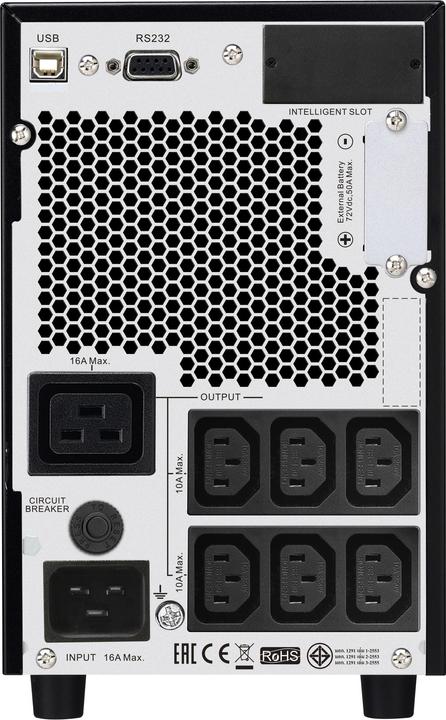Produktbild APC Easy UPS On-Line Ext. Runtime SRV 3000VA, No Battery (3000 VA, 2400 W, Online-Doppelwandler USV)