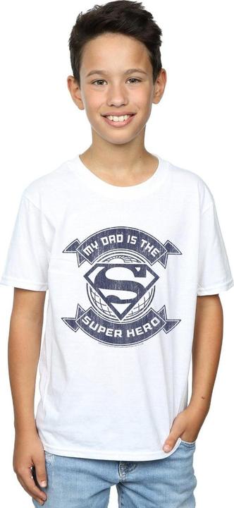 Immagine prodotto Superman My Dad The Superhero Maglietta Ragazzi (140, 146)