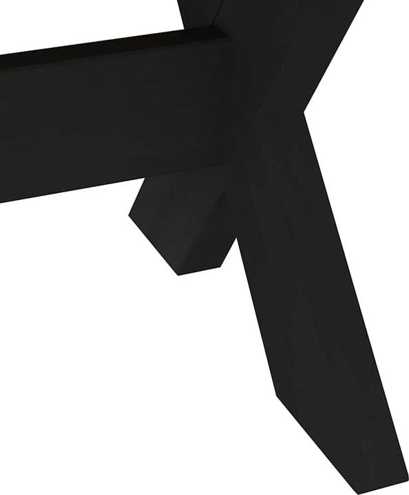 Actual product image VidaXL Coffee table NOAIN X-shaped legs 120x60x40 cm solid pine wood (120 x 60 x 40 cm)